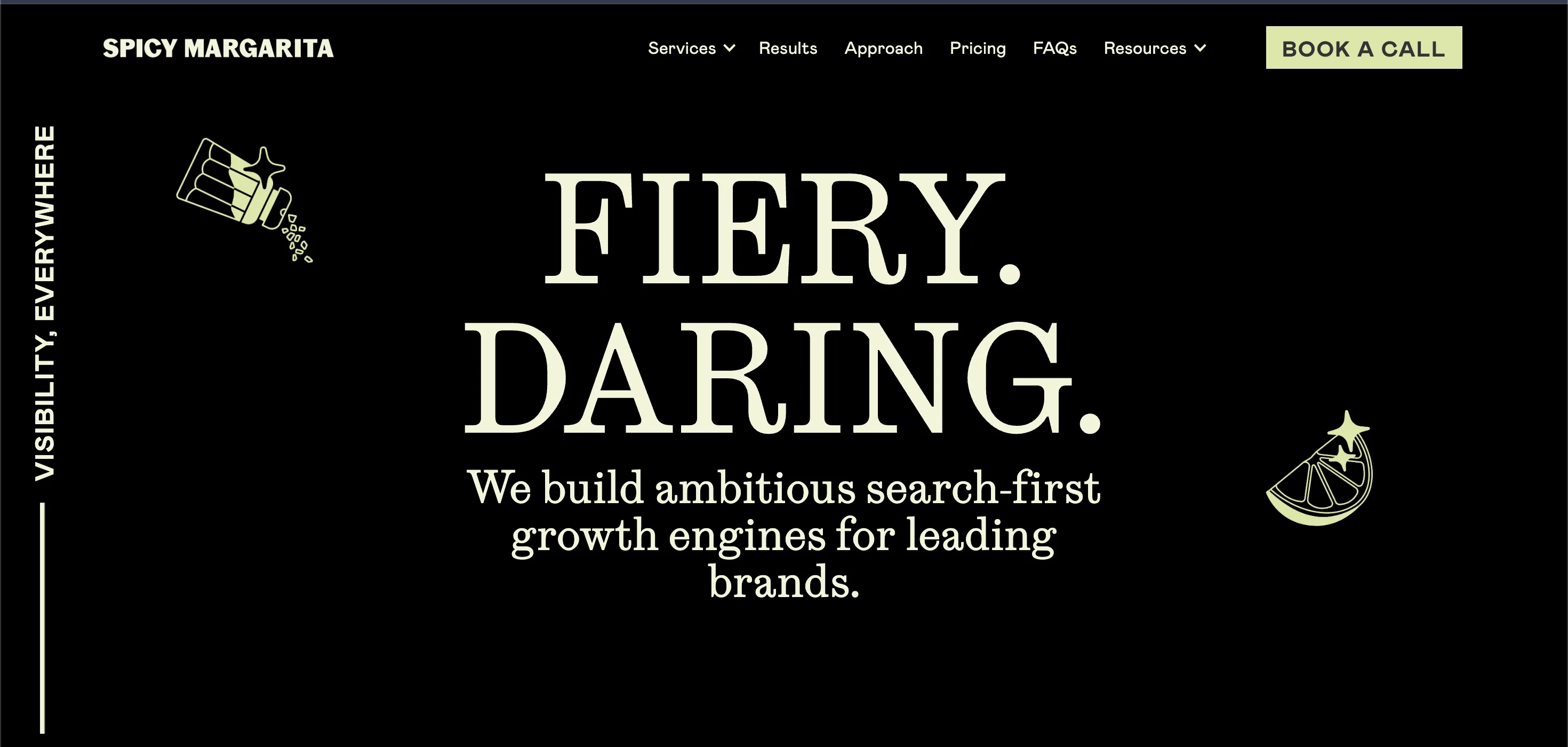 spicy margarita homepage