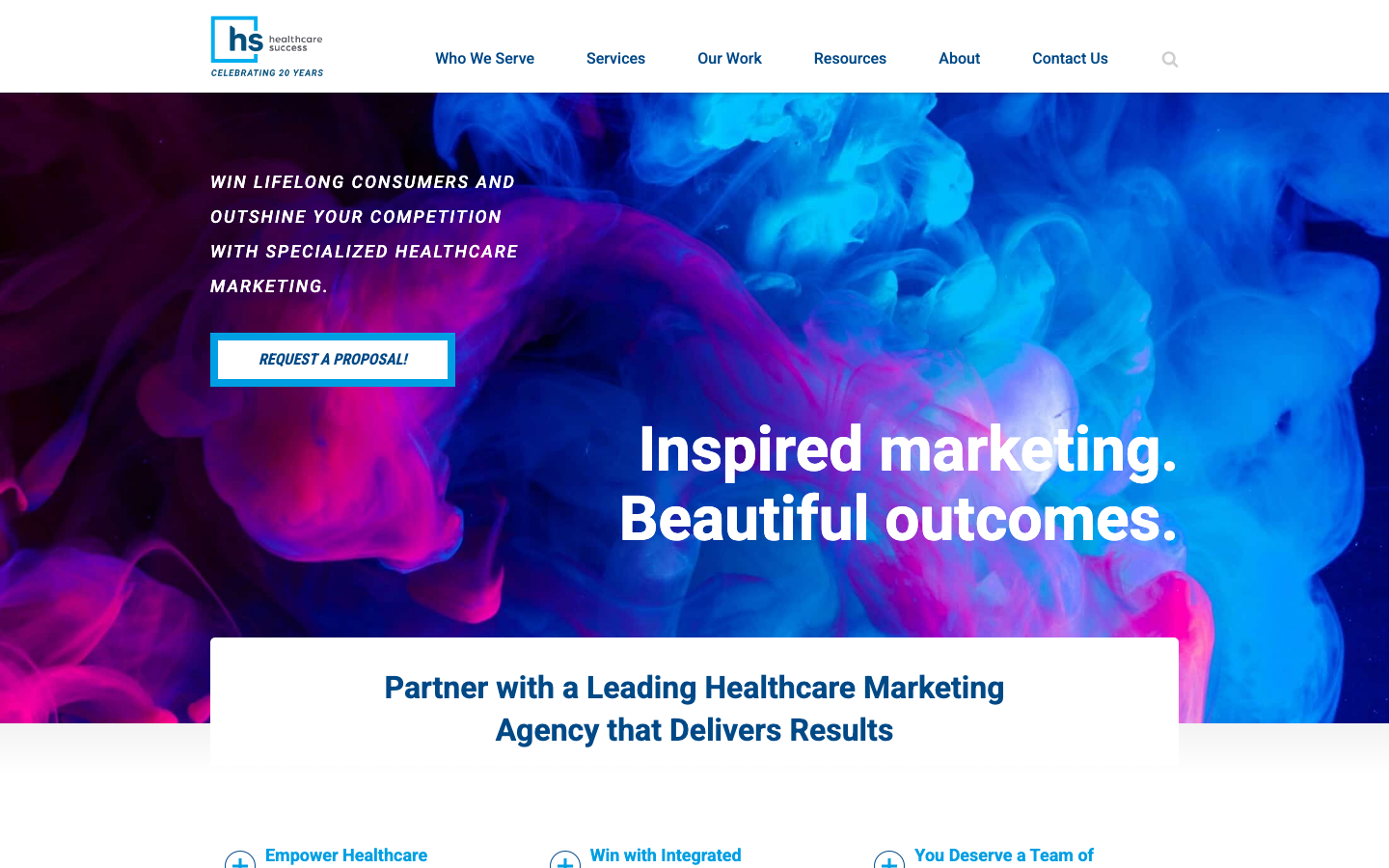 Healthcare Success homepage