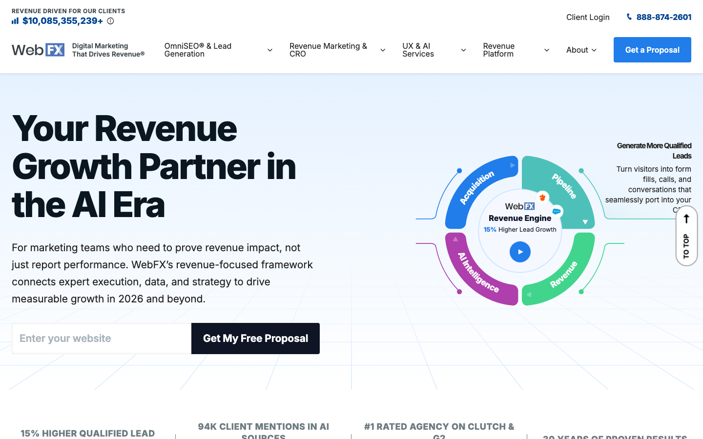 WebFX homepage